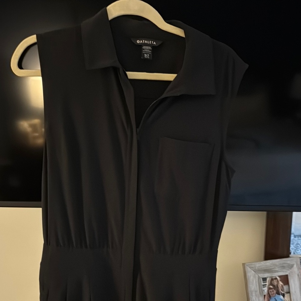 Athleta Black Utility Jacket Solid Matte Finish - image 2